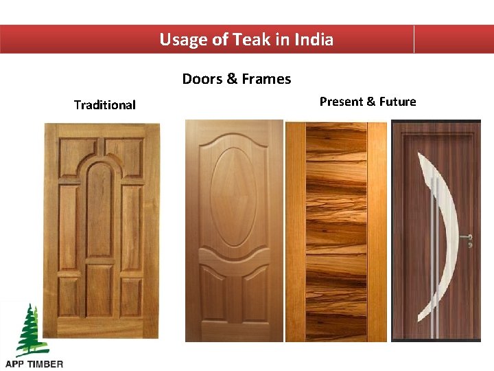 Usage of Teak in India Doors & Frames Traditional Present & Future 