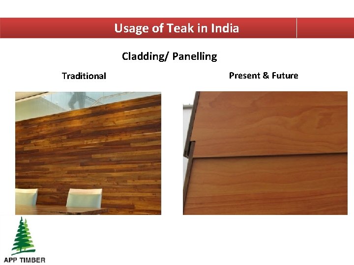 Usage of Teak in India Cladding/ Panelling Traditional Present & Future 
