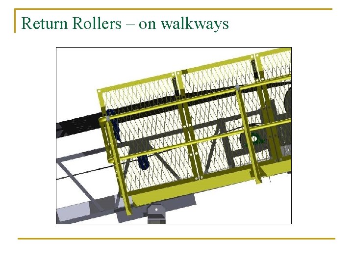Return Rollers – on walkways 