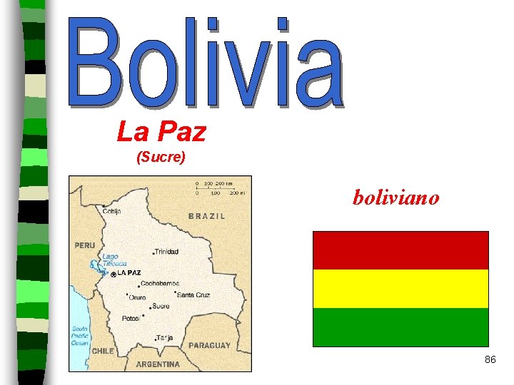 La Paz (Sucre) boliviano 86 