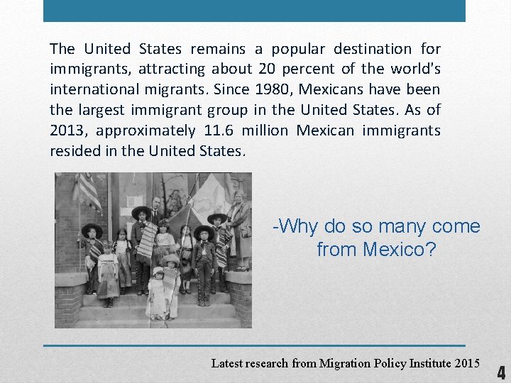 The United States remains a popular destination for immigrants, attracting about 20 percent of