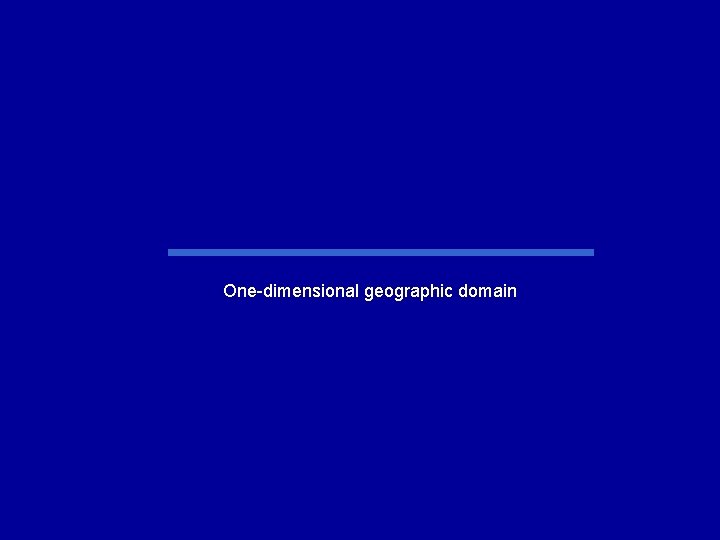 One-dimensional geographic domain 