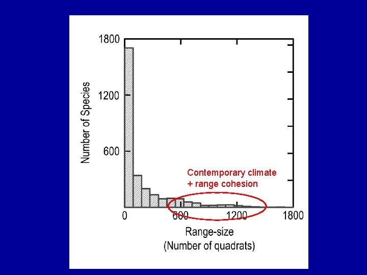 Contemporary climate + range cohesion 