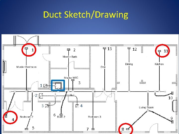 Duct Sketch/Drawing 1 13 2 12 3 1 2 10 3 4 6 4