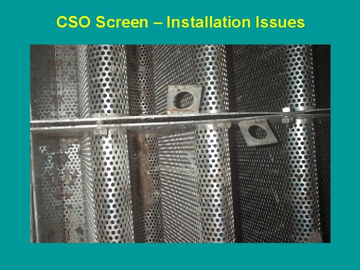 CSO Screen – Installation Issues 