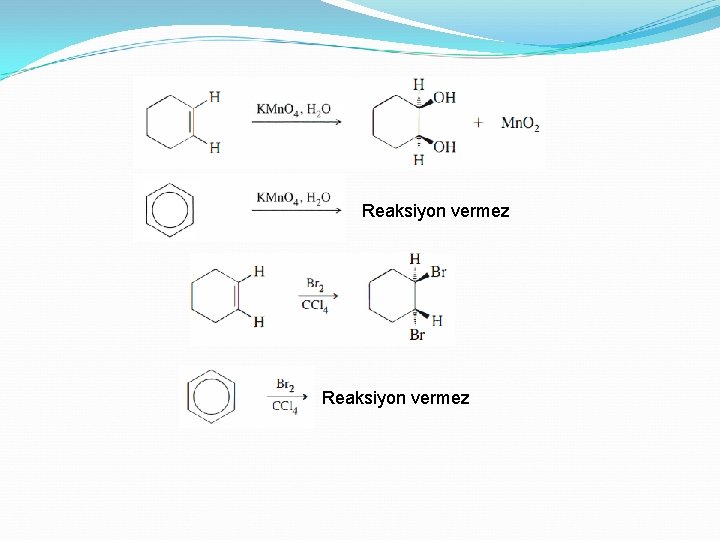 Reaksiyon vermez 