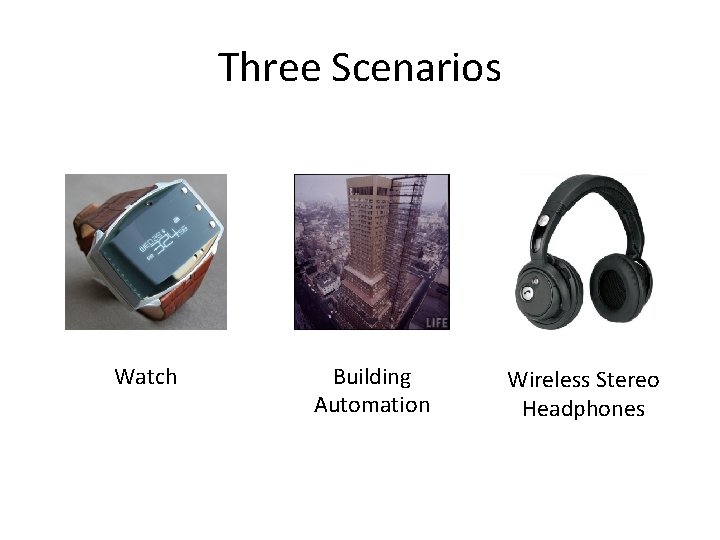 Three Scenarios Watch Building Automation Wireless Stereo Headphones 
