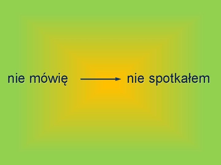 nie mówię nie spotkałem 