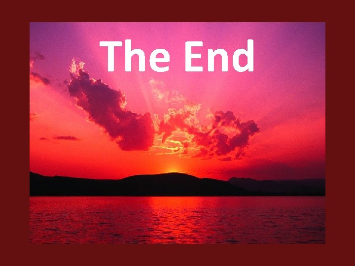 The End 