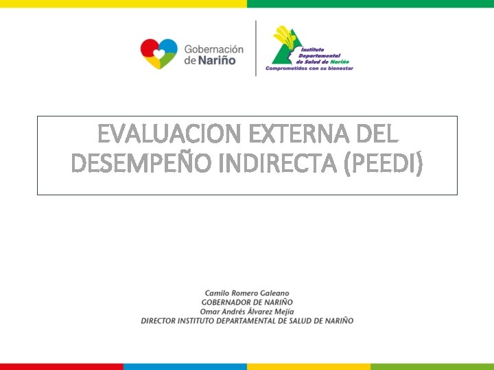 EVALUACION EXTERNA DEL DESEMPEÑO INDIRECTA (PEEDI) 