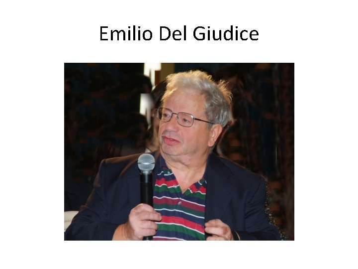 Emilio Del Giudice 