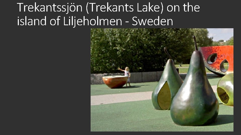 Trekantssjön (Trekants Lake) on the island of Liljeholmen - Sweden 