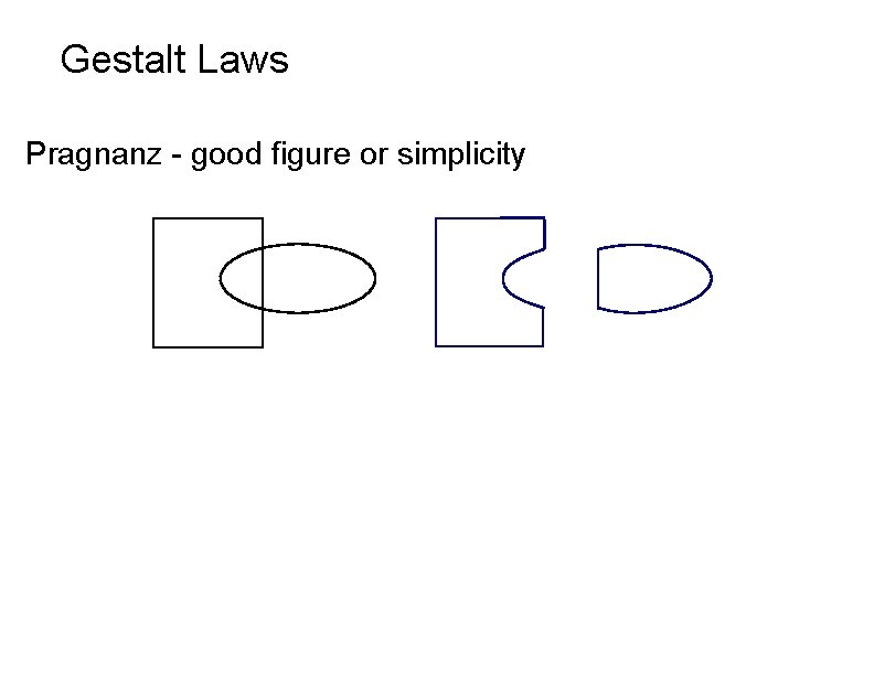 Gestalt Laws Pragnanz - good figure or simplicity 