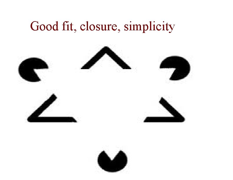 Good fit, closure, simplicity 