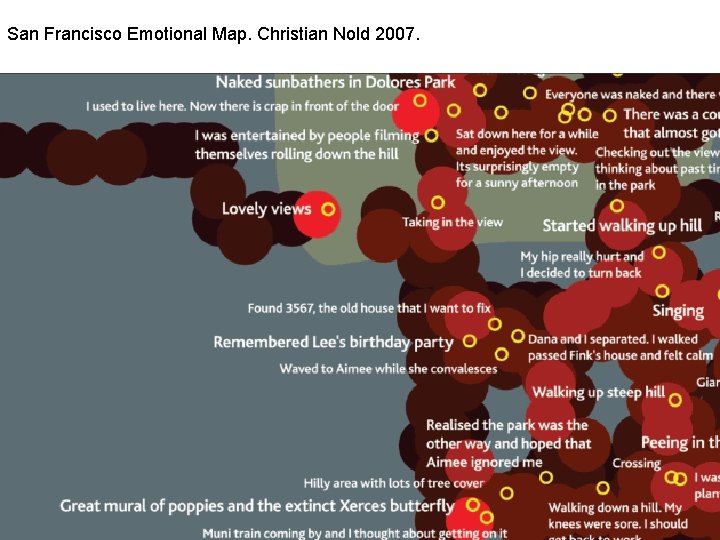 San Francisco Emotional Map. Christian Nold 2007. 