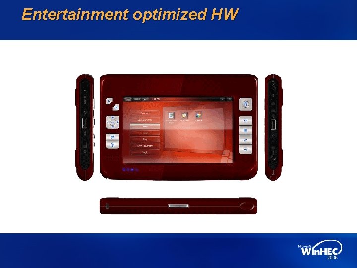 Entertainment optimized HW 