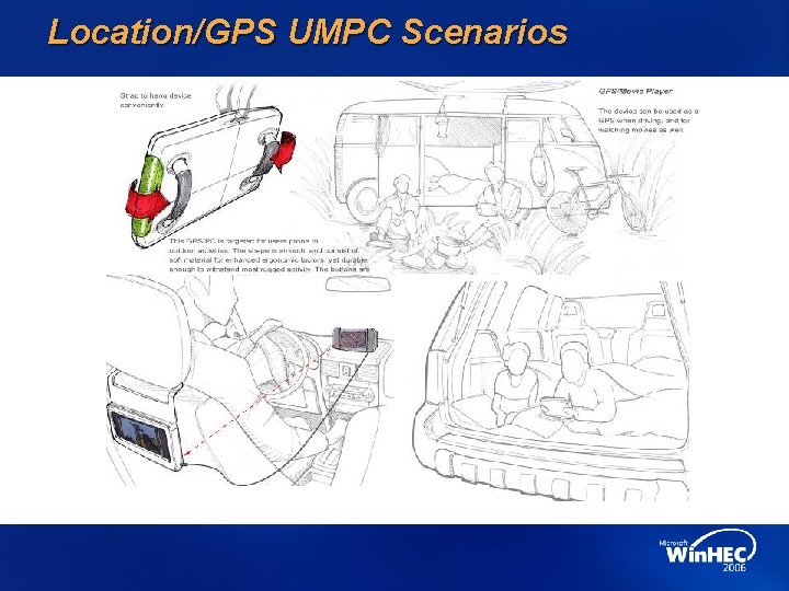 Location/GPS UMPC Scenarios 