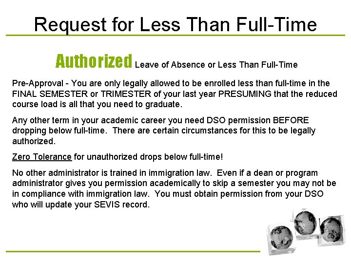 Request for Less Than Full-Time Authorized Leave of Absence or Less Than Full-Time Pre-Approval