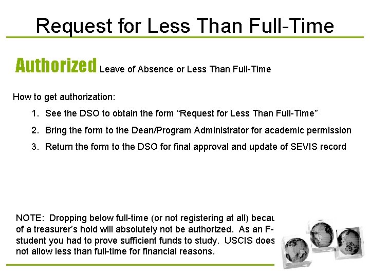 Request for Less Than Full-Time Authorized Leave of Absence or Less Than Full-Time How