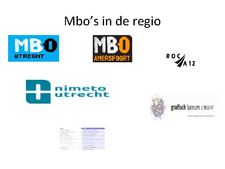 Mbo’s in de regio 
