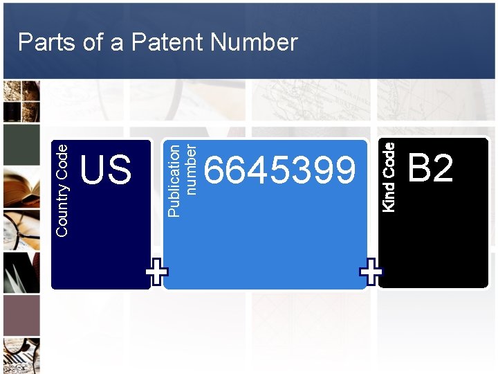 Country Code US Publication number 6645399 Kind Code Parts of a Patent Number B