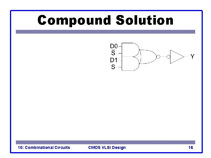 Compound Solution 10: Combinational Circuits CMOS VLSI Design 16 