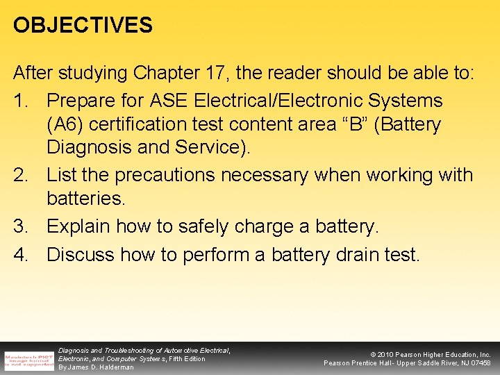 OBJECTIVES After studying Chapter 17, the reader should be able to: 1. Prepare for