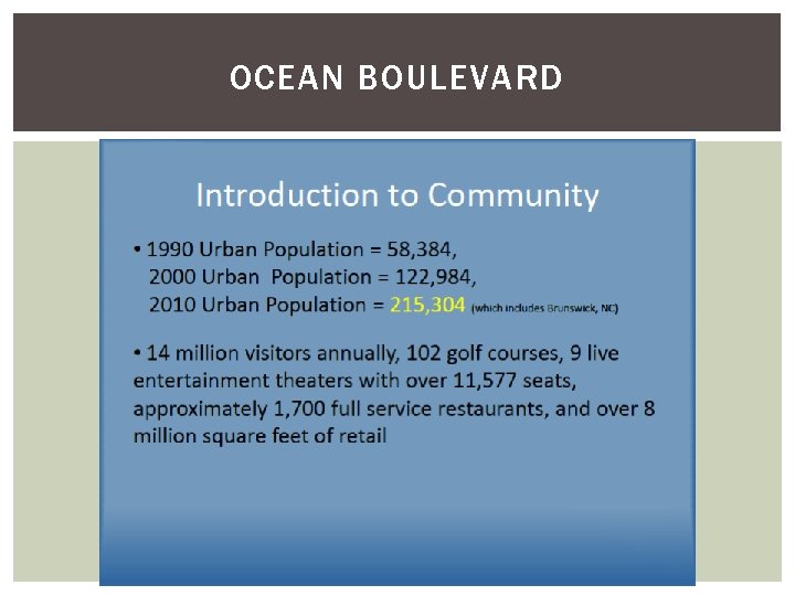 OCEAN BOULEVARD 