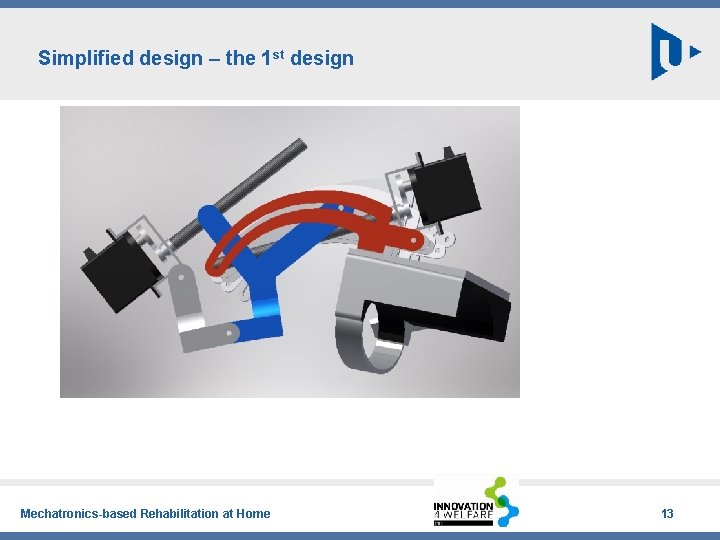 Simplified design – the 1 st design Mechatronics-based Rehabilitation at Home 13 