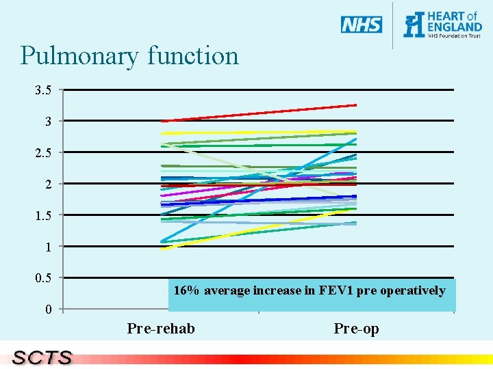 Pulmonary function 3. 5 3 2. 5 2 1. 5 1 0. 5 16%