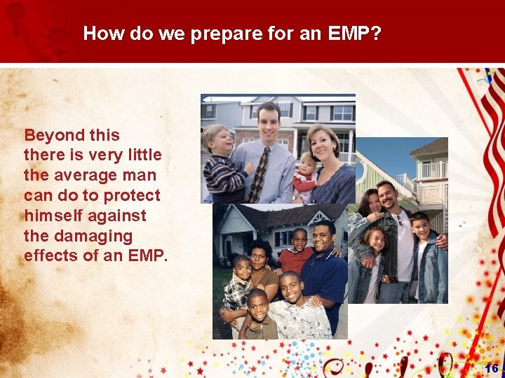 How do we prepare for an EMP? Beyond this there is very little the How do we prepare for an EMP? Beyond this there is very little the