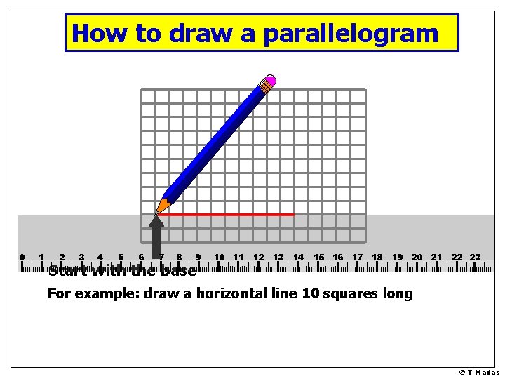How to draw a parallelogram 0 1 2 3 4 5 6 7 8