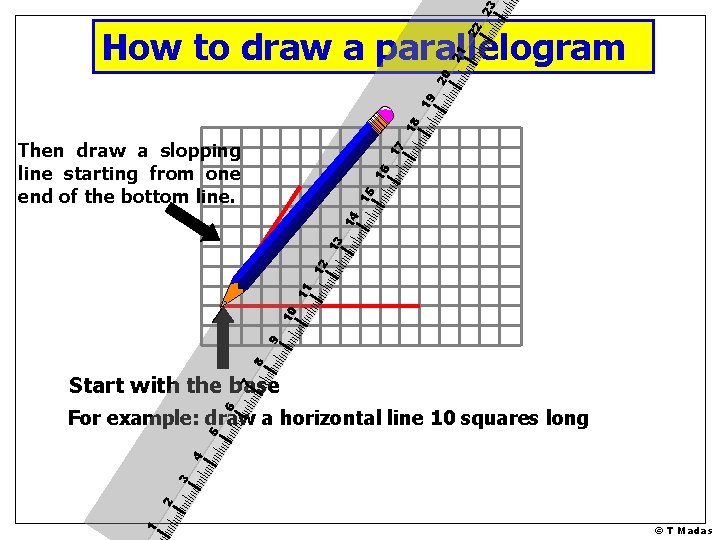 23 18 19 20 21 22 How to draw a parallelogram 8 9 10