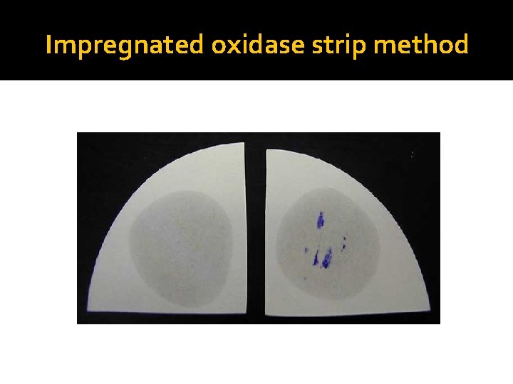 Impregnated oxidase strip method 