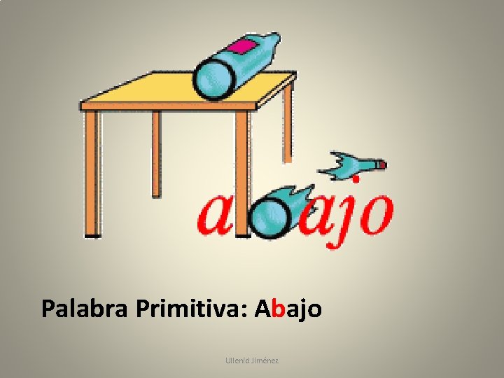 Palabra Primitiva: Abajo Ullenid Jiménez 