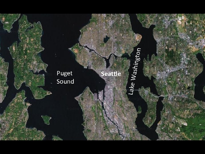 on Seattle Lake W ashingt Puget Sound 