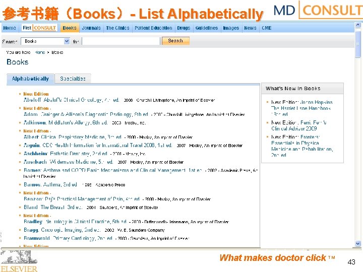 参考书籍（Books）- List Alphabetically What makes doctor click TM 43 