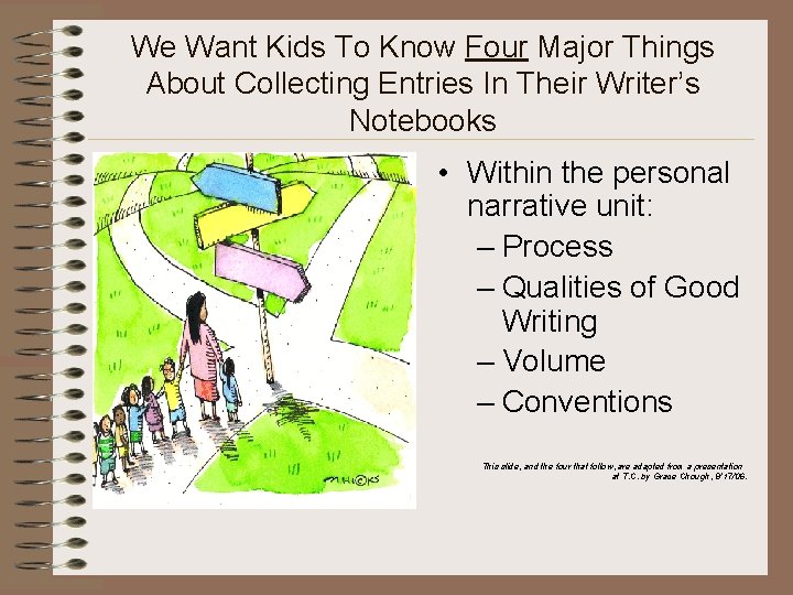 We Want Kids To Know Four Major Things About Collecting Entries In Their Writer’s