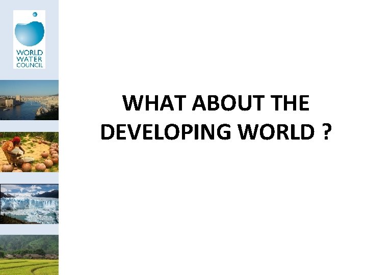 WHAT ABOUT THE DEVELOPING WORLD ? 