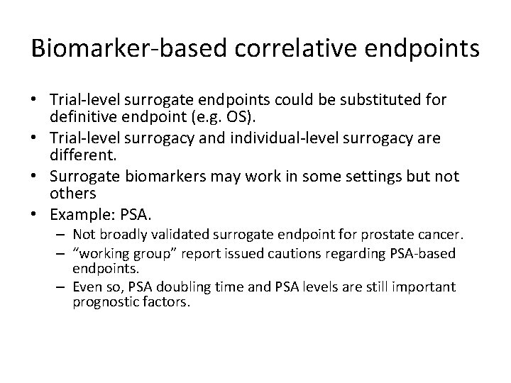 Biomarkers in Phase II designs in cancer clinical