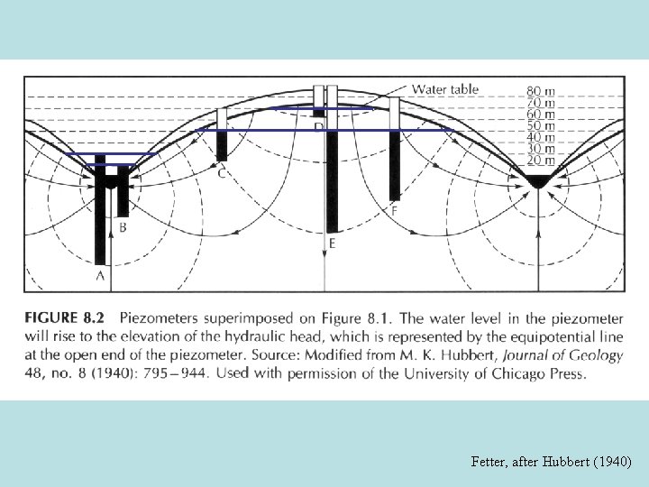 Fetter, after Hubbert (1940) 