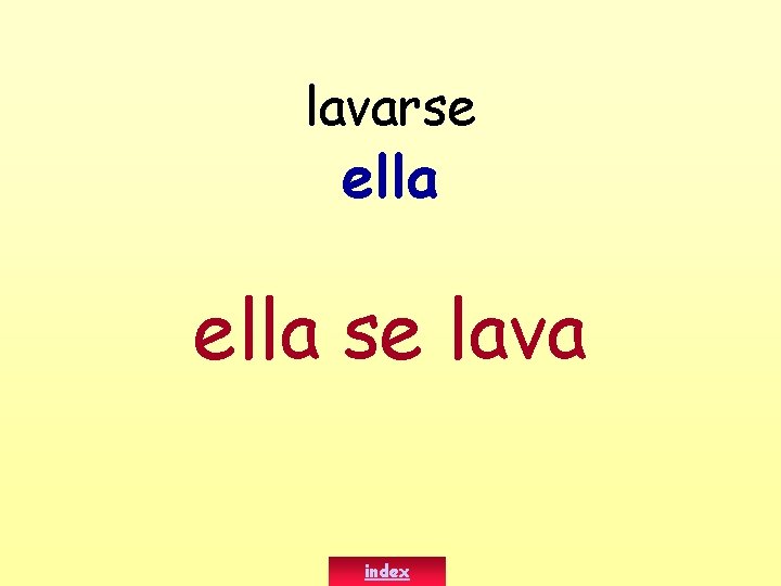 lavarse ella se lava index 