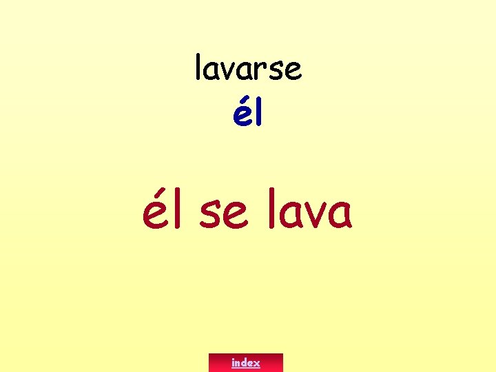 lavarse él él se lava index 