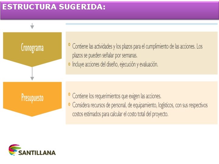 ESTRUCTURA SUGERIDA: 