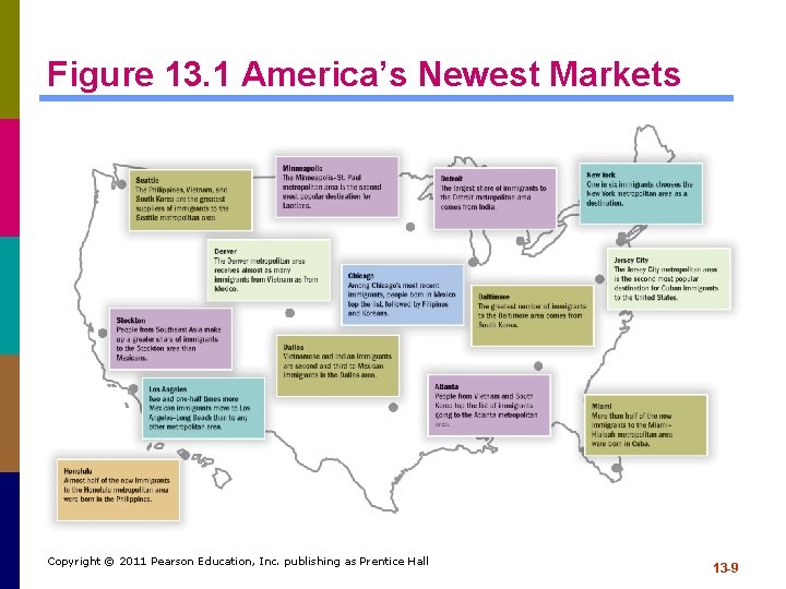 Figure 13. 1 America’s Newest Markets Copyright © 2011 Pearson Education, Inc. publishing as
