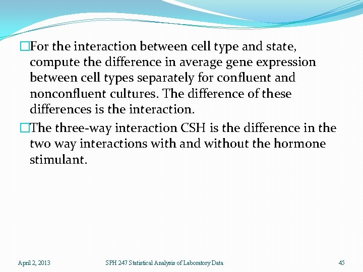 �For the interaction between cell type and state, compute the difference in average gene