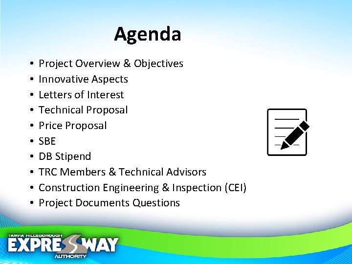 Agenda • • • Project Overview & Objectives Innovative Aspects Letters of Interest Technical