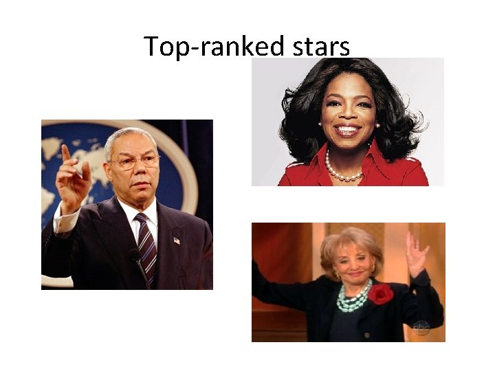 Top-ranked stars 