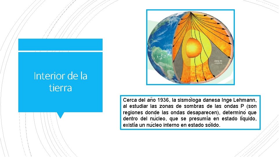 Interior de la tierra Cerca del an o 1936, la sismo loga danesa Inge