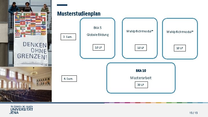Musterstudienplan BKA 5 3. Sem. Globale Bildung 10 LP Wahlpflichtmodul* 10 LP BKA 10 Musterstudienplan BKA 5 3. Sem. Globale Bildung 10 LP Wahlpflichtmodul* 10 LP BKA 10